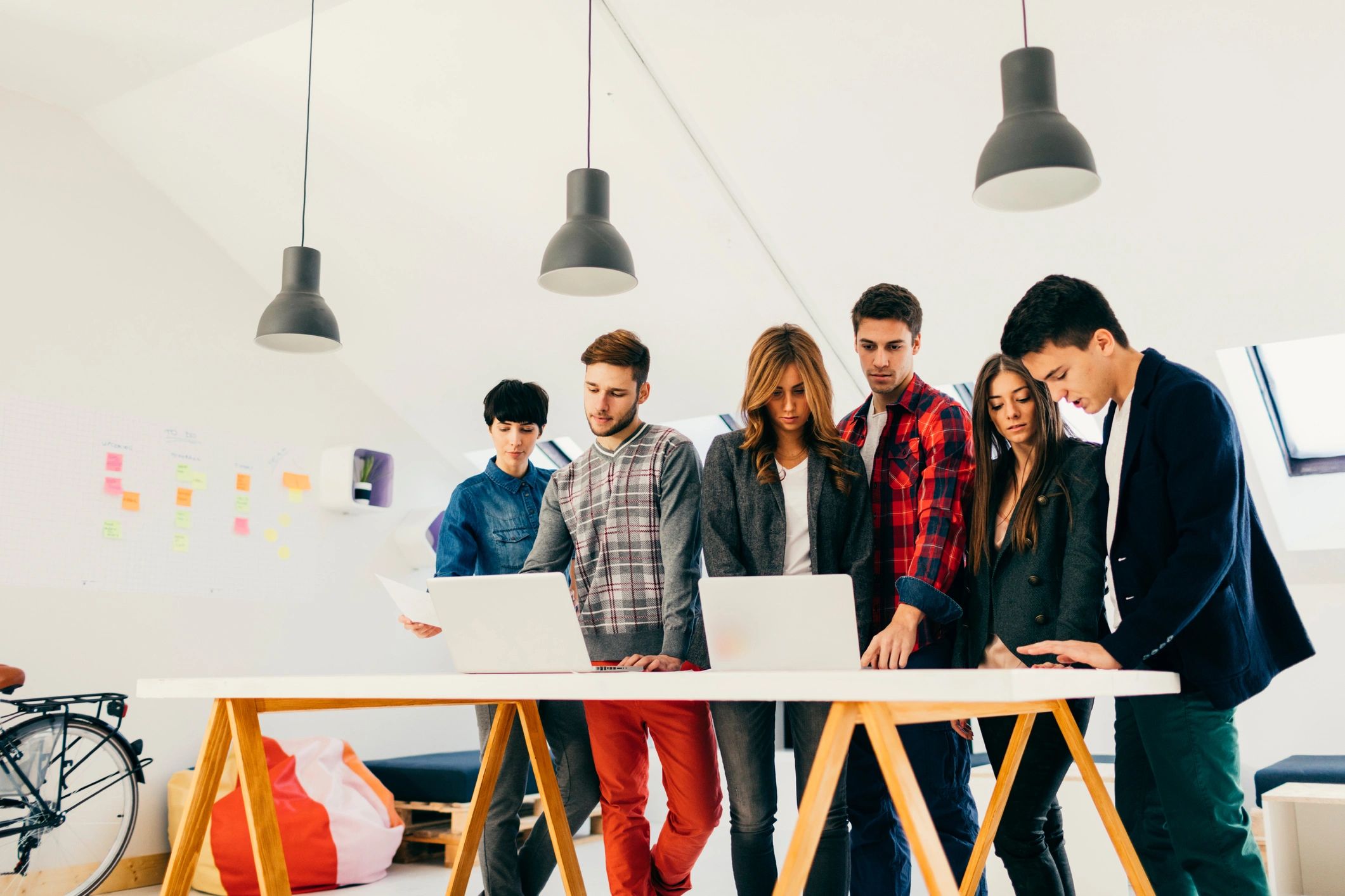 IT professionals collaborating in an office